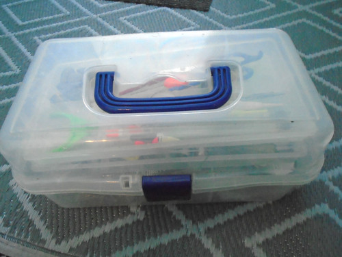Cantilever fishing tackle box - cantilever,