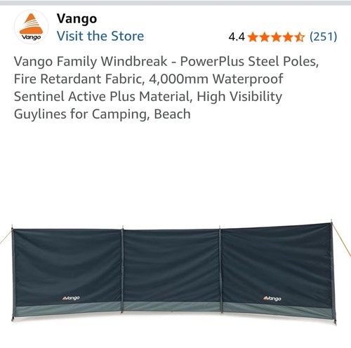 Vango pole windbreak - 4-pole,