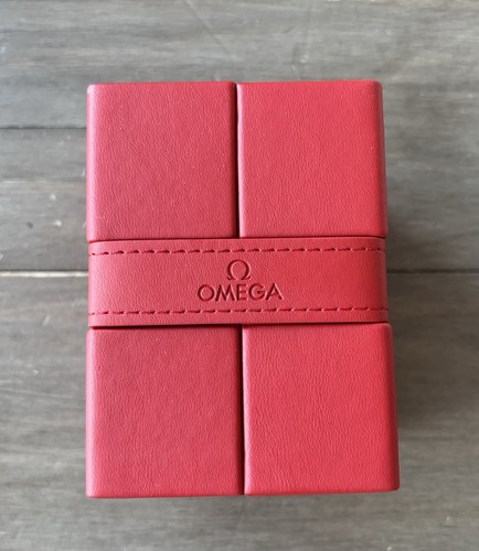 Omega red watch travel storage - omega,