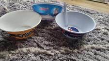 3 Kellogs Plastic Cereal Bowls