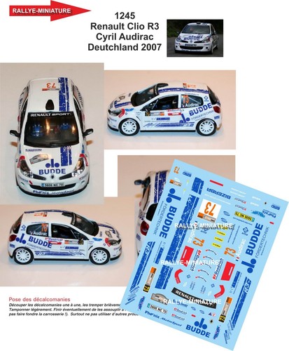 Decals ref 1245 renault - decals, 1/24
