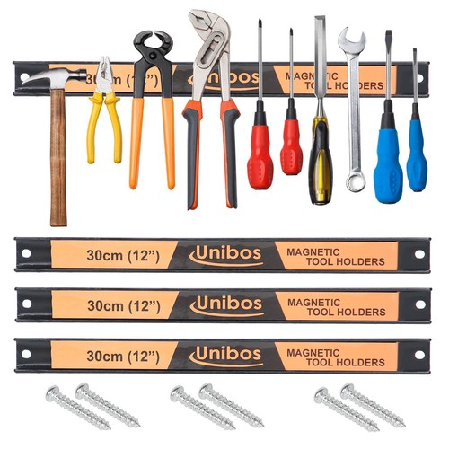 Magnetic tool strip - 3, 12"