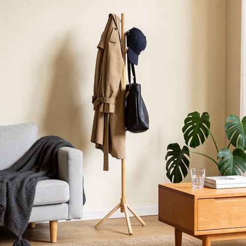 Wooden coat rack freestanding - coat,