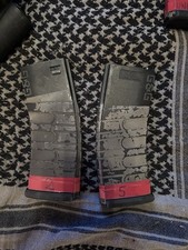 AIRSOFT ONLY 6mm Bb G&Gm4 Mid Cap Magazines, Polymer  Feed Great (2 mags in lot)