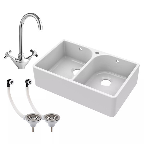 Traditional fireclay double - traditional,
