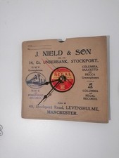 Lovely Handmade Gramophone Record Clock, Manchester Advertising in GWO. 