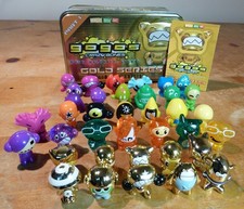 Gogo's Gold Series 1 Tin + 20 1st and 2nd Series + 6 Metal Flake figures. Good.