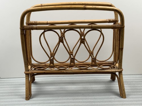Vintage rattan cane magazine - rattan,