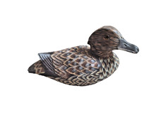 Mallard Duck Ornament Brown, 15cm