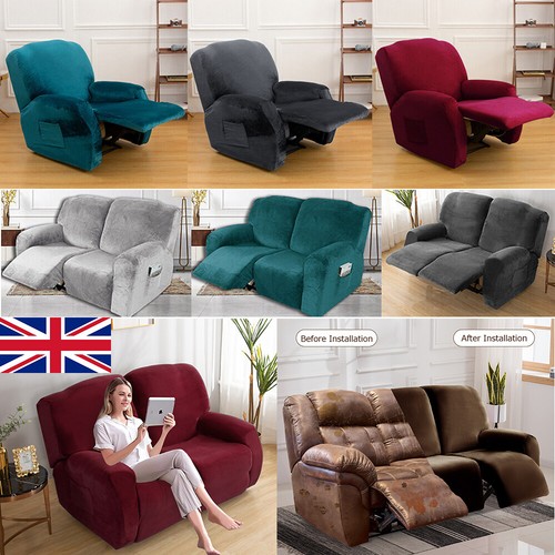 Velvet elastic recliner chair - elastic,