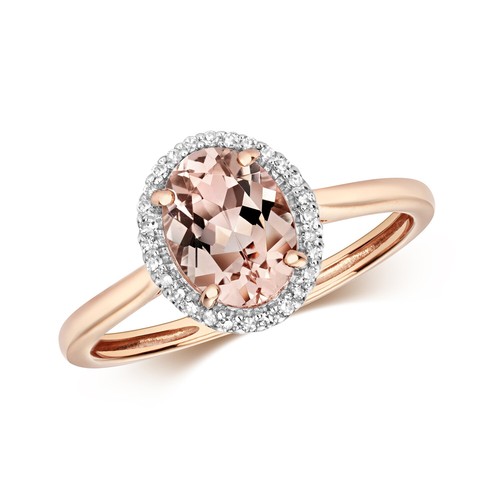 Real morganite and - real, diamond