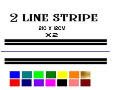 2 Line Side Stripe Decal for