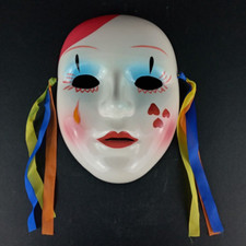 Vintage Ceramic Face Mardi Gra