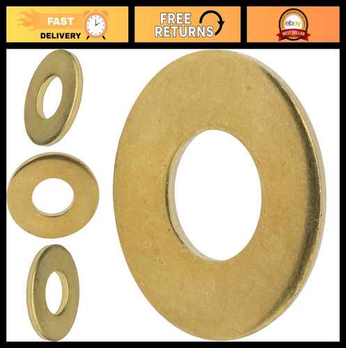 Solid brass flat - flat, washers