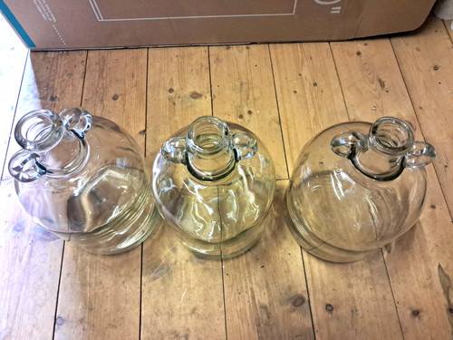 Demijohn clear glass 1 2 - demijohn, 1/2