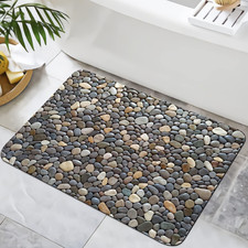 Pebble Stone Print Bathroom