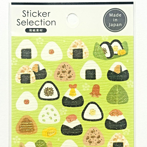 Japanese onigiri washi sticker - onigiri,