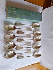 Nickel Silver Spoons Vintage Boxed