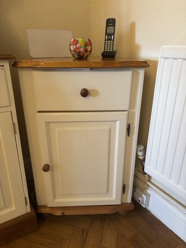 Solid pine corner cupboard - solid,
