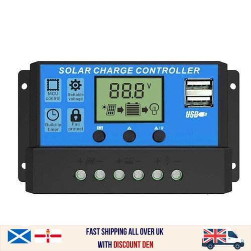 30a pwm solar - panel, regulator