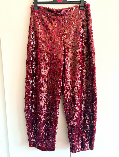 Zara burgundy velvet sequin - zara,
