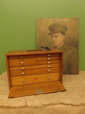 Vintage Neslein Engineers Tool Makers Chest with Key