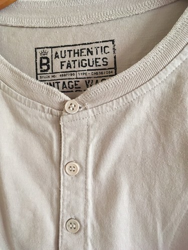 Mens large beige and white - large,