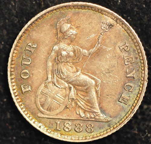 Fourpence groat 1888 victoria - groat,