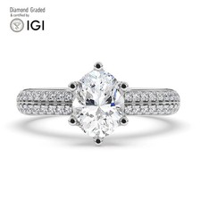 Oval Diamond Engagement Ring