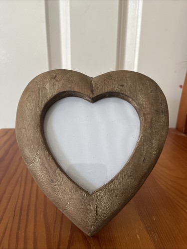 Natural wooden rustic heart - wooden,