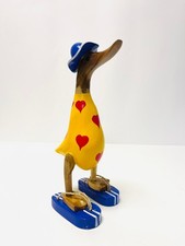Wooden Duck Ornament Summer