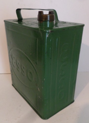 Esso petrol can - can, with