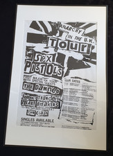 Sex Pistols – Anarchy in the UK Tour Poster (Framed) • Cancelled Tour Dates • 92