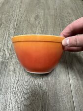 Vintage Pyrex Flame Glow Red Orange Ombre # 401 Mixing Bowl USA 1 1/2 pt -15x9cm