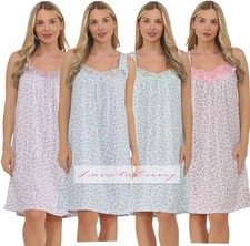 Ladies Cotton Nightie Knee
