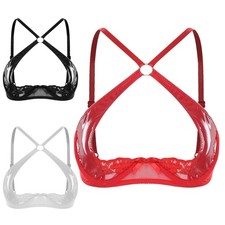 UK Womens See Through Lace 1/4