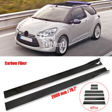 Carbon Fiber Black Side Skirts
