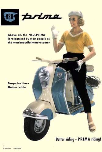 Vintage lambretta bar - bar, print