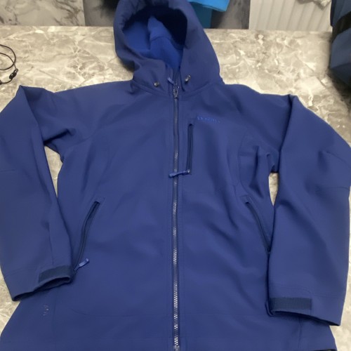 Rab blue hooded softshell - rab,