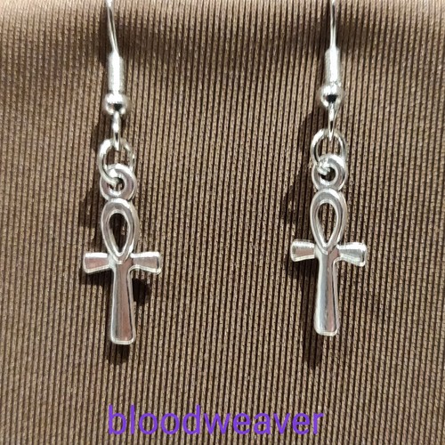 Ankh tibetan silver charms - tibetan,