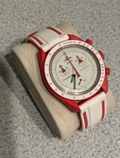 Omega X Swatch Moonswatch Mission To Mars with additional Rubber strap 