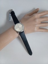 Watch NY&C Men Women Teens Silver Tone Preloved Quartz *New Strap + Battery