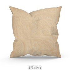 Extra Large Cushions 60x60cm Each  Set Of 2  Cream Side Zipper