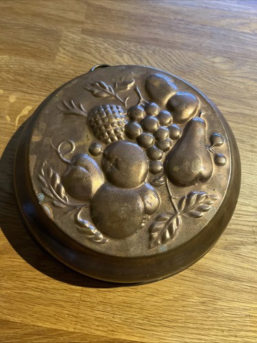 Vintage copper mould jelly - vintage,