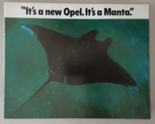 Opel manta brochure - manta,