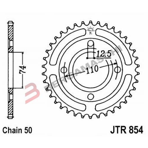 Corona 854 z43 yamaha 250 - jt,