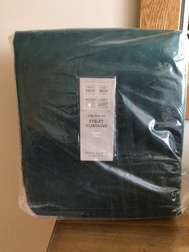 John lewis velvet pair - velvet, lined