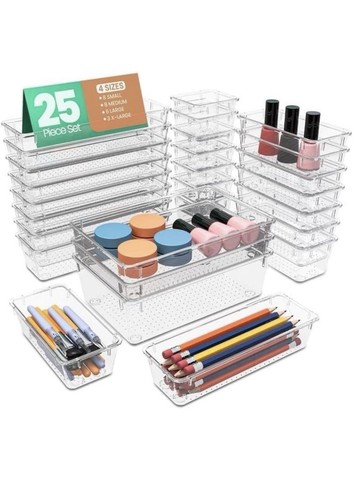 Clear acrylic makeup drawer - acrylic,