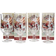 Birra Moretti Ltd edition designs set of 4 pint glasses pub mancave collectable