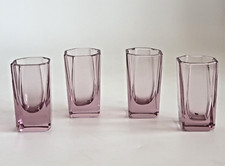 Set of 4 Art Deco Ruby Moser